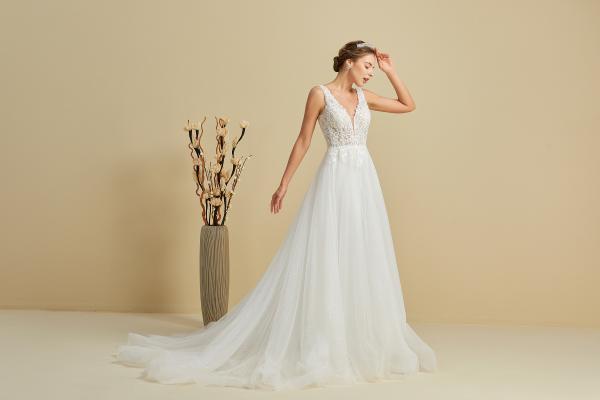 klassische A-Linien-Design Brautkleid Kara